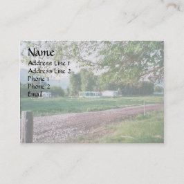 Straße zu den Ranch-Häusern Visitenkarte