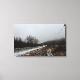 Straße zum Abgrund Leinwanddruck
