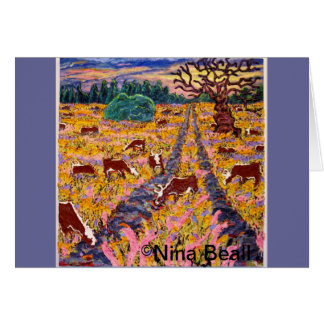 "Straße zum Cattleguard" 4x4', 2013, Nina Beall