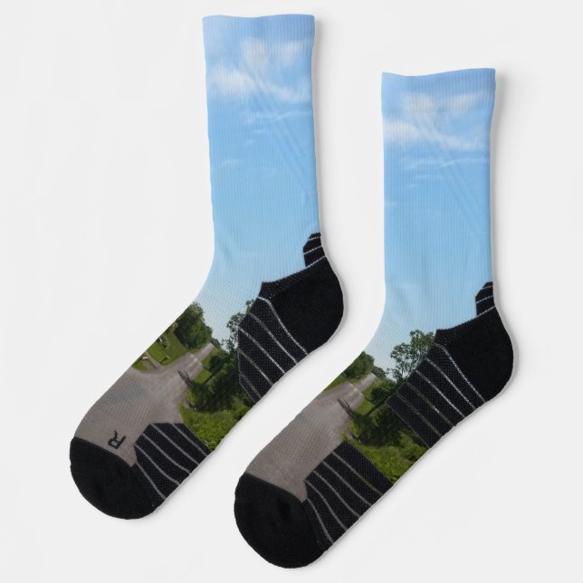 Straße zum Laufen Socken (Links)