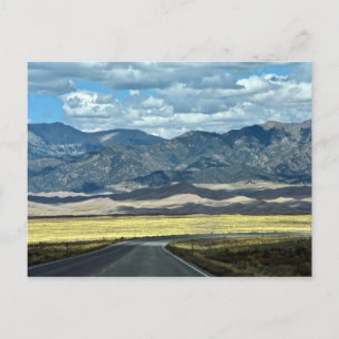 Straße zum Nationalpark der Großen Sanddünen, CO Postkarte