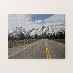 Straße zum Teton Gebirgszug Puzzle