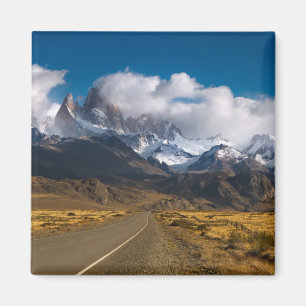 Straße, zum von Fitzroy, Patagonia anzubringen Magnet