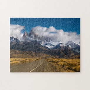Straße, zum von Fitzroy, Patagonia anzubringen Puzzle