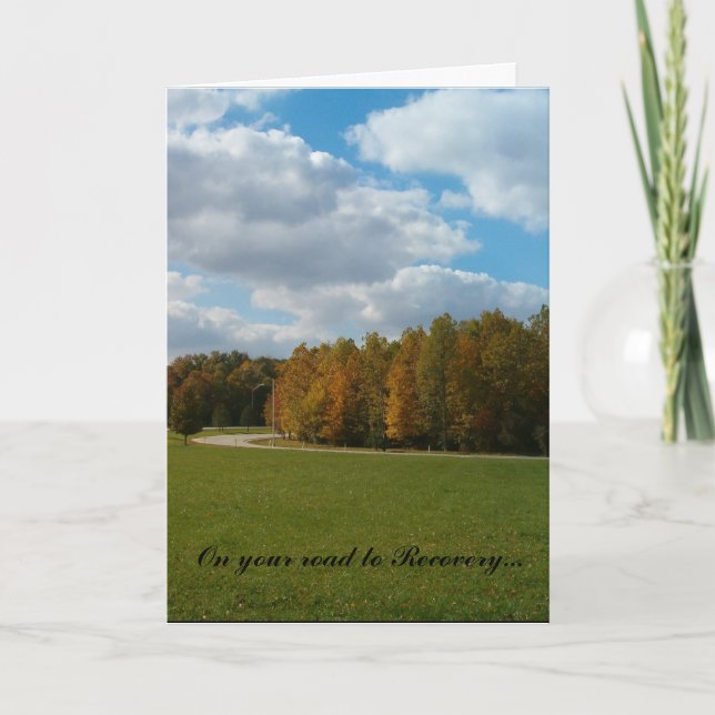 Straße zur Erholungs-Karte Karte (Vorderseite)