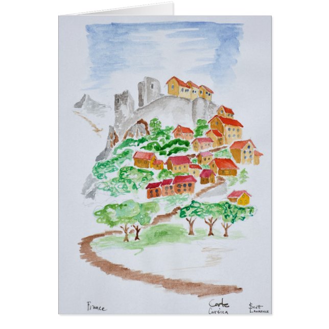 Straße zur Festung Corte| Korsika, Frankreich (Vorne)