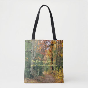 Straße zur Glück-Tasche