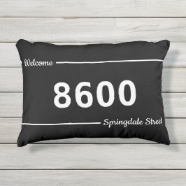 Straßen-Adresse Porch Kissen Für Draußen