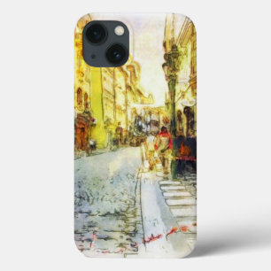 Straßen alten Prag-Aquarells Case-Mate iPhone Hülle