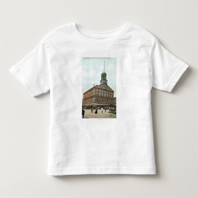Straßen-Ansicht des Faneuil Hall Kleinkind T-shirt (Vorderseite)