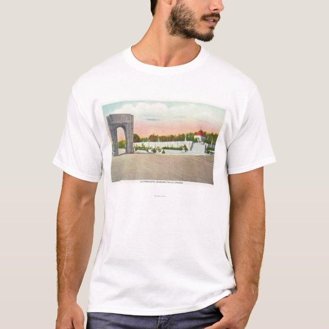 Straßen-Ansicht von Clifton Tor T-Shirt (Vorderseite)