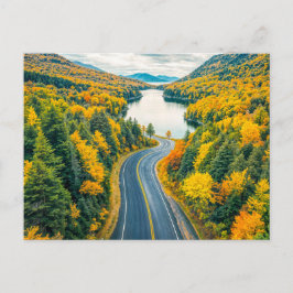 Straßen durch die indische Sommerlandschaft mit Se Feiertagspostkarte