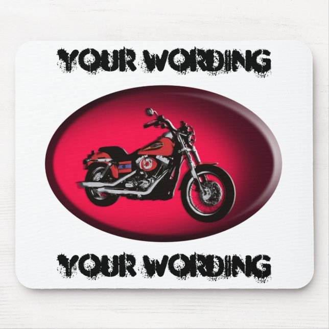 Straßen-Fahrrad mousepad des Motorrades rotes (Vorne)