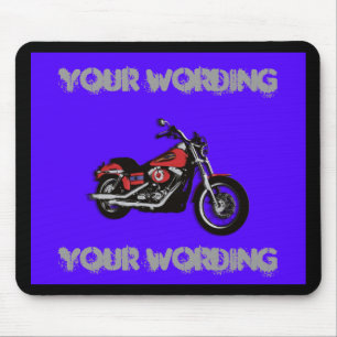 Straßen-Fahrrad mousepad des Motorrades rotes