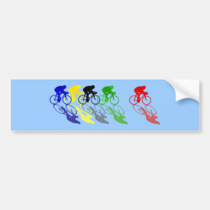 Straßen-Fahrrad-Straßenrennen-Radfahren Autoaufkleber