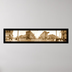 Straßen-Foto 1907 Boise Idaho Poster