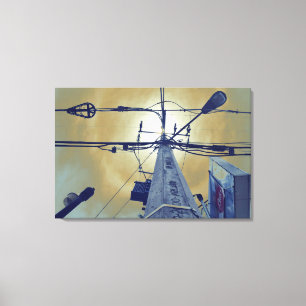 "Straßen-Halo-" Leinwand-Druck Leinwanddruck