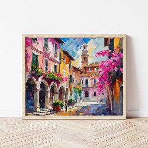 Straßen Italiens Moderne Abstrakte Kunst Poster