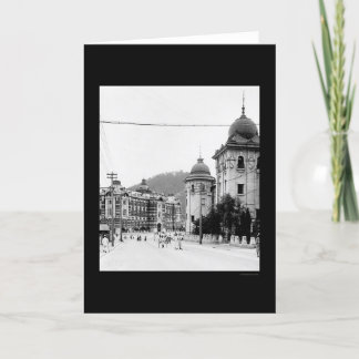 Straßen-Szene 1912 Seouls, Korea Karte