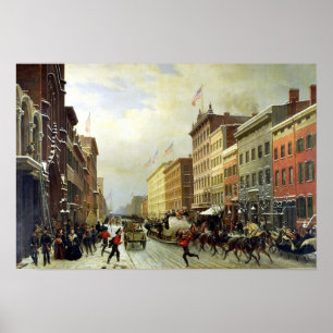 Straßen-Szene in New York Poster