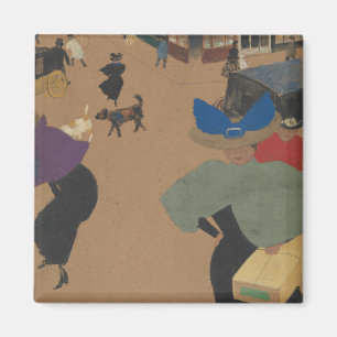 Straßen-Szene in Paris Magnet