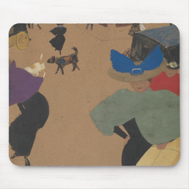 Straßen-Szene in Paris Mousepad (Vorne)