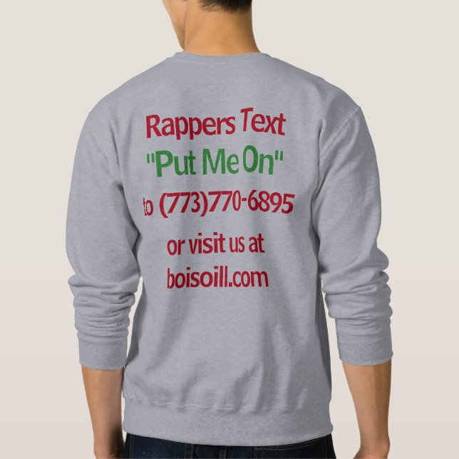 Straßen-Teampromo-Shirt Sweatshirt (Rückseite)