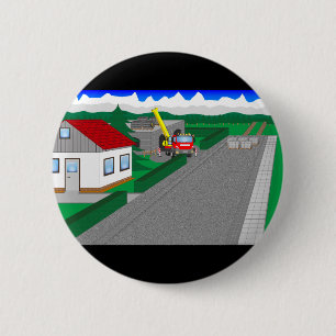 Straßen und Hausbau Button