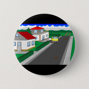 Straßen und Hausbau Button