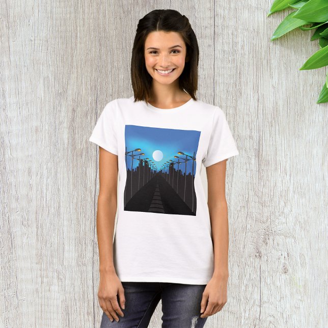 Straßen und Mond T-Shirt (Von Creator hochgeladen)