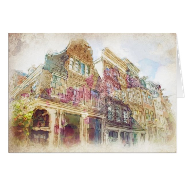 Straßen von altem Amsterdam (Vorderseite (Horizontal))