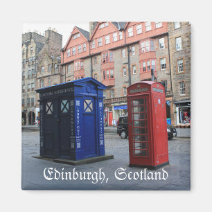 Straßen von Edinburgh, Kühlschrankmagnet Schottlan Magnet