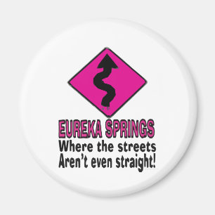 Straßen von Eureka Springs Magnet