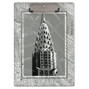 Straßen von New York mit Reich-Staats-Gebäude Klemmbrett