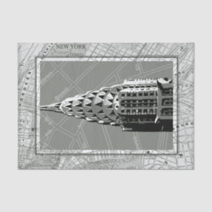 Straßen von New York mit Reich-Staats-Gebäude Seidenpapier