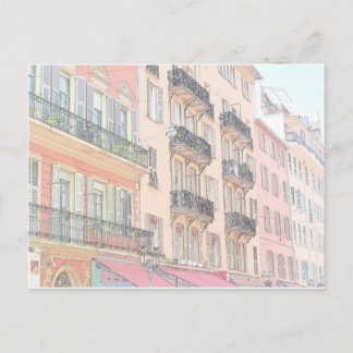 Straßen von Nice France Postkarte