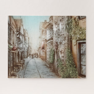 Straßen von Paris, Frankreich - Pastorale Vintage- Puzzle