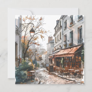 Straßen von Paris Leere Karte