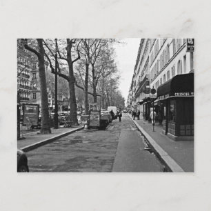 Straßen von Paris Postkarte