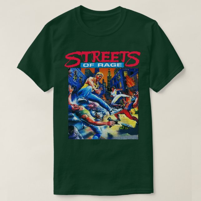 Straßen von Rage Cover Art T-Shirt (Design vorne)
