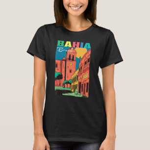 Straßen von Salvador Bahia Brasilien Vintage-Kunst T-Shirt