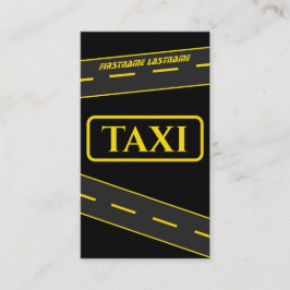 Straßen von TAXI für Taxifahrer Visitenkarte