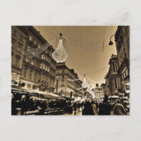 Straßen von Wien an der Weihnachtsfeiertags-Karte