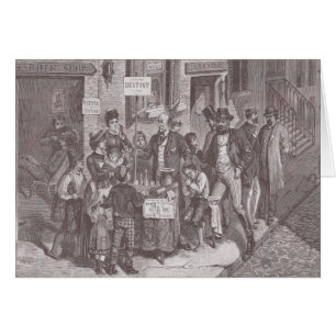 Straßen-Zahnarzt des 19. Jahrhundertsin New York -