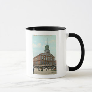 Straßenansicht der Faneuil Hall Tasse