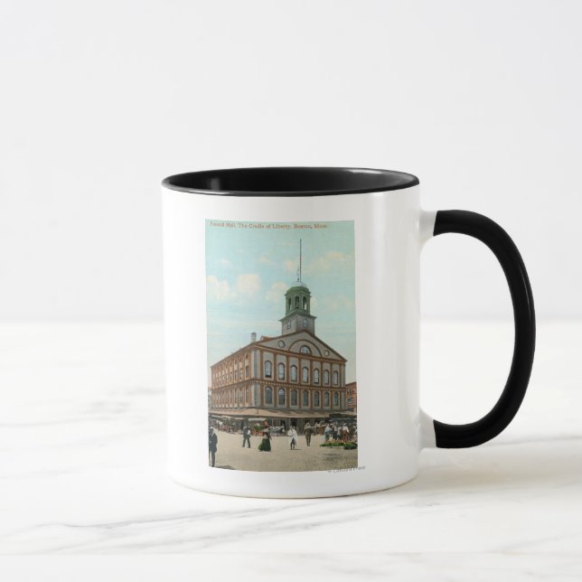 Straßenansicht der Faneuil Hall Tasse (Rechts)