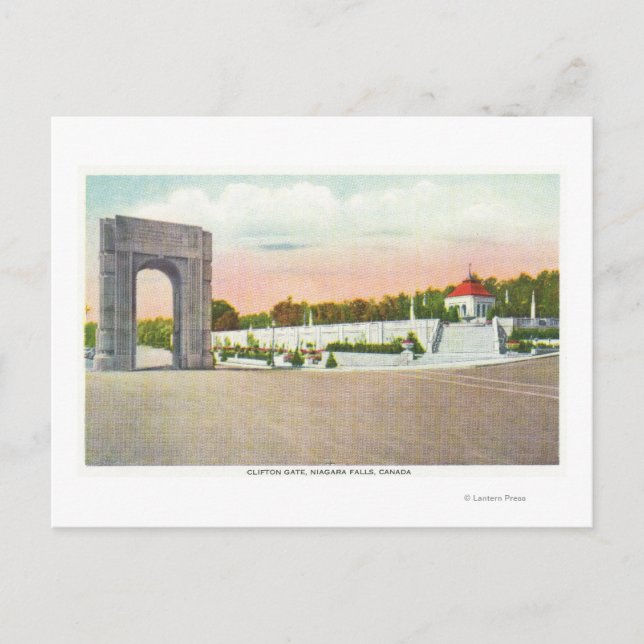 Straßenansicht des Clifton Gate Postkarte (Vorderseite)