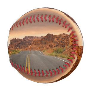 Straßenausflug Sonnenuntergang Baseball