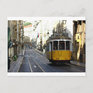 Straßenbahn 28, Lissabon, Portugal Postkarte