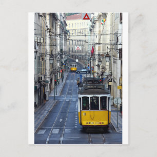 Straßenbahn 28, Lissabon, Portugal Postkarte